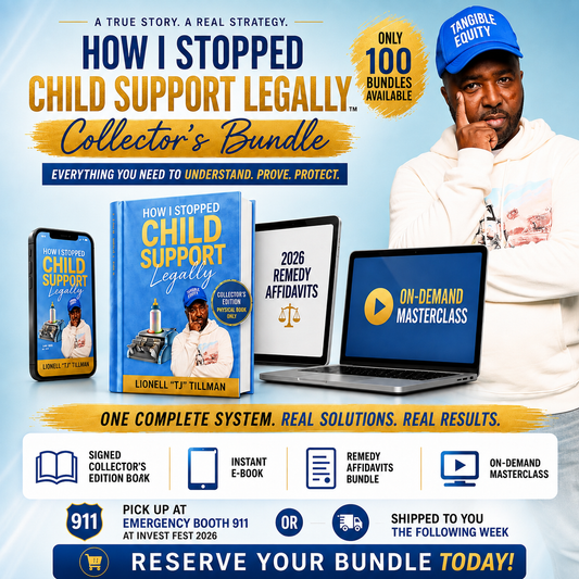 How I Stopped Child Support Legally™ (Physical Book) Collector's Bundle